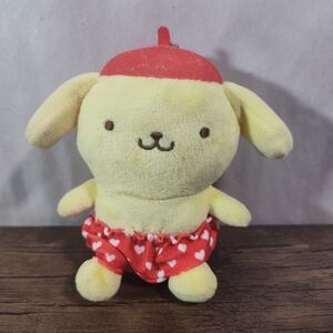 Sanrio Pompompurin Plush Color Mascot Holder Tokimeki Pushing Goods Red